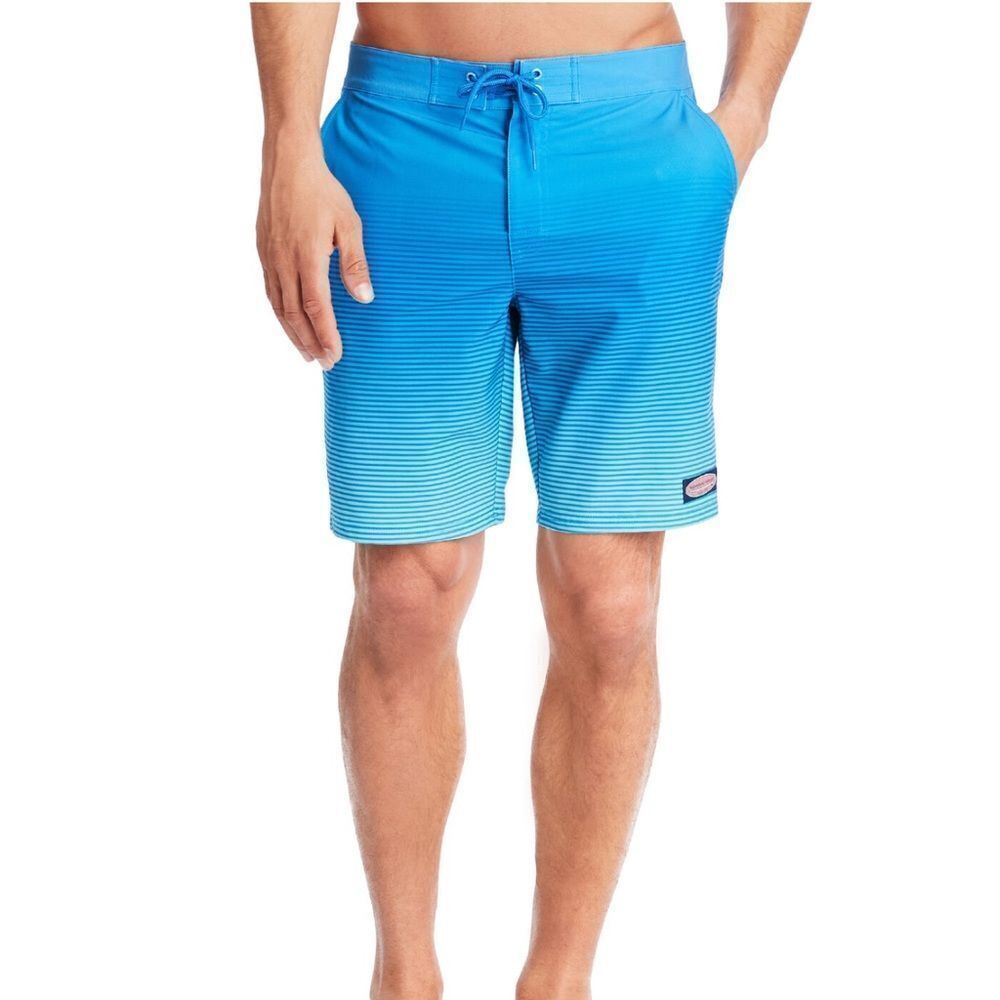 Vineyard Vines Performance Striped Board Shorts With Pockets Size 36
